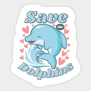 Save The Dolphins Sticker